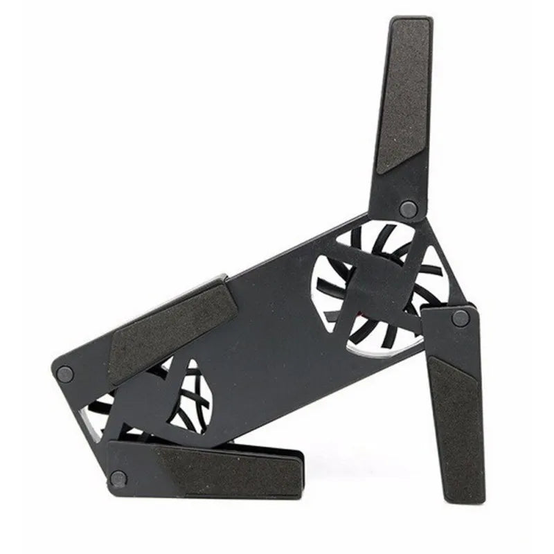 Laptop Cooling Pad Air-cooling Laptop Cooler USB Powered Cooling Dock Bracket 2 Fan for Notepad Universal 7 15" 1 Notebook Stand