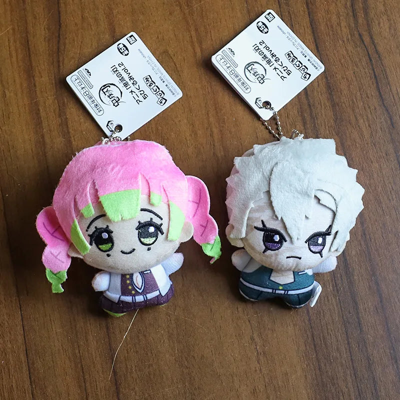 New 10cm Anime Demon Slayer Tomioka Giyu Kamado Tanjirou Kamado Nezuko Agatsuma Zenitsu Shinazugawa Genya Plush Toy Doll Gift