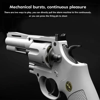 2025 Birthday Party Gift: ZP5 Wheel Soft Bullet Gun 357 Simulation Shooting Toy Pistol Adult Boy Children Soft Bullet Toy Gun