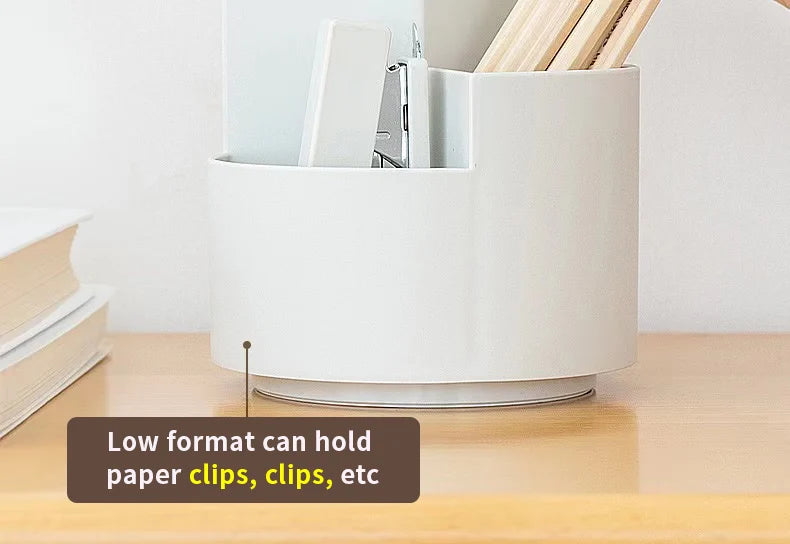 1PC Organize Your Desk With This 360°Rotating Pencil Case