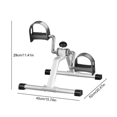 Portable Pedal Exerciser Under Desk Bike Pedal Exerciser Foot Peddler Machine Mini Bicycle Trainer for Indoor Leg Rehabilitation
