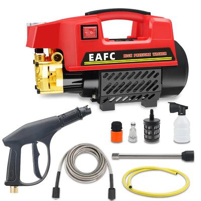 1000W 200BAR High Pressure Washer Household Cleaner Water Pressure Machine Water Gun Cleaning for Cars AC Units Home Windows