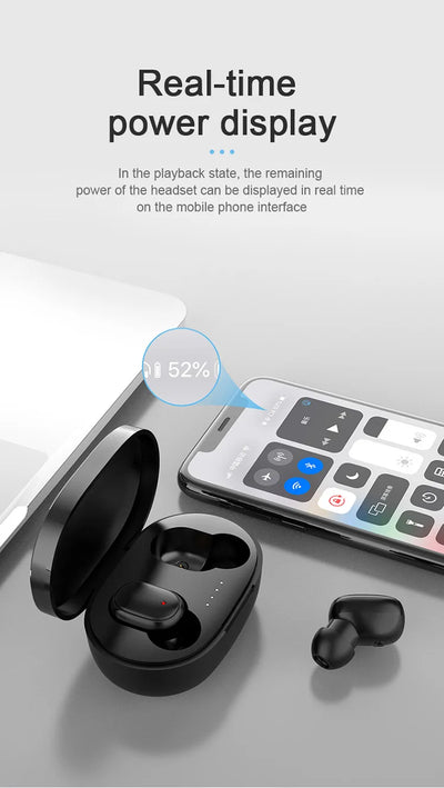 TWS Bluetooth Headphone Wireless Earphone Stereo Headset sportEarbuds microphone with charging box forsmartphone