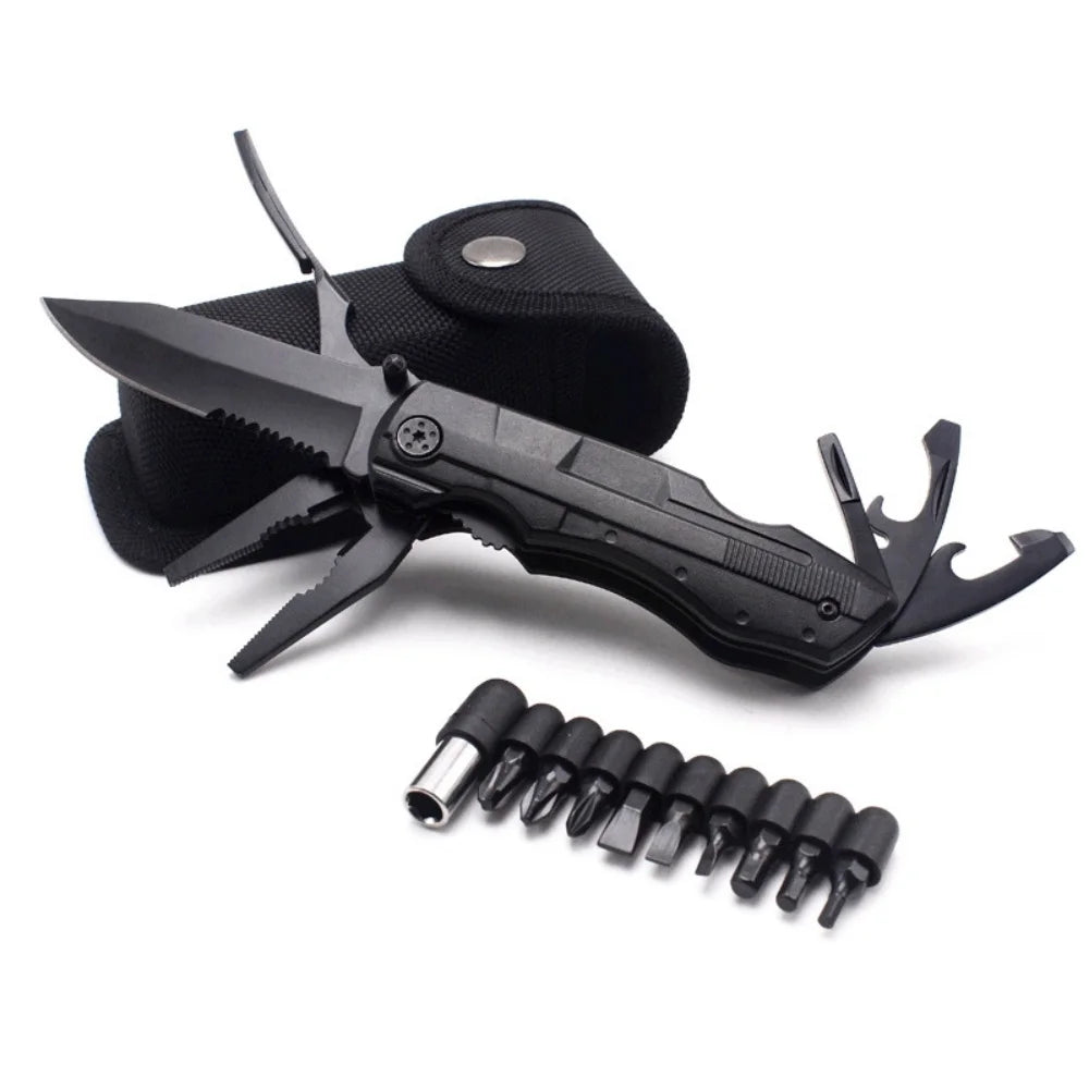 Multi functional pliers, portable folding pliers, screwdriver, bottle opener, small knife outdoor combination tool