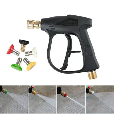 High - Pressure Washer Set - 300 bar, Multi - Purpose, 1L Foam Cannon, 5 Nozzles, M22 - 14 Connection, 1/4 Quick Connect