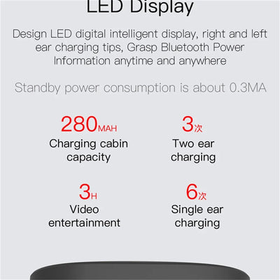 Bluetooth 5.0 Wireless Headphones E6S Noise Cancelling