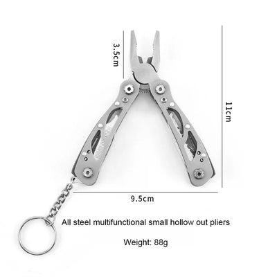 Multifunction Stainless Steel Multi-tool Pocket Knife Pliers Folding Pliers Mini Portable Folding Pliers Folding Blade Knife
