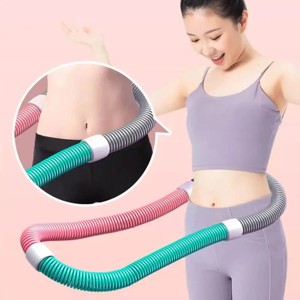 Weighted Fitness Hoop for Adults - Smart Hula Hoop for Core Workout