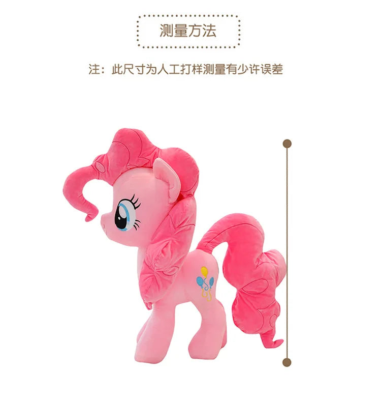 New My Little Pony Plush Doll Anime Twilight Sparkle Fluttershy Pinkie Pie Cartoon Soft Ornament Birthday Kawaii Toy Kid Gift