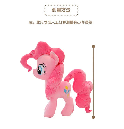 New My Little Pony Plush Doll Anime Twilight Sparkle Fluttershy Pinkie Pie Cartoon Soft Ornament Birthday Kawaii Toy Kid Gift