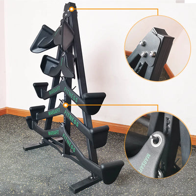 Wall Mount Fitness Equipment Storage Rack - Space-Saving Gym Organizer