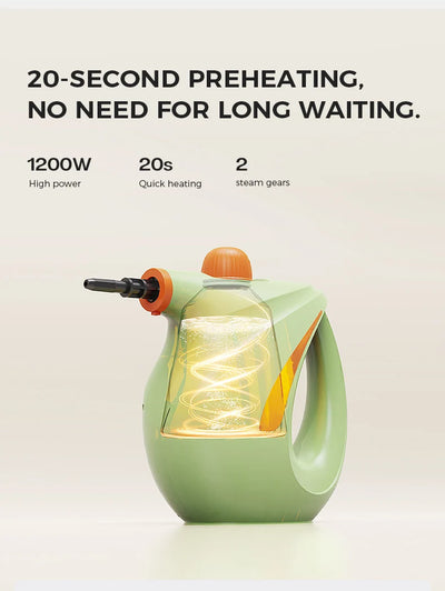 Pressurized Handheld Steam Cleaner for Home - Portable Multi-purpose High Pressure Deep Multi-surface Cleaning Steamer Machine