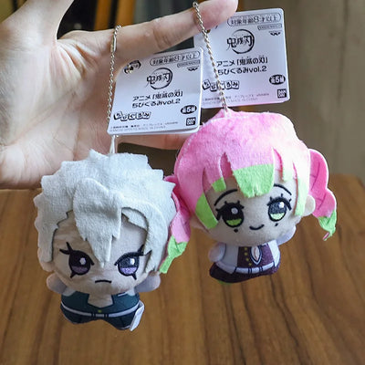 New 10cm Anime Demon Slayer Tomioka Giyu Kamado Tanjirou Kamado Nezuko Agatsuma Zenitsu Shinazugawa Genya Plush Toy Doll Gift
