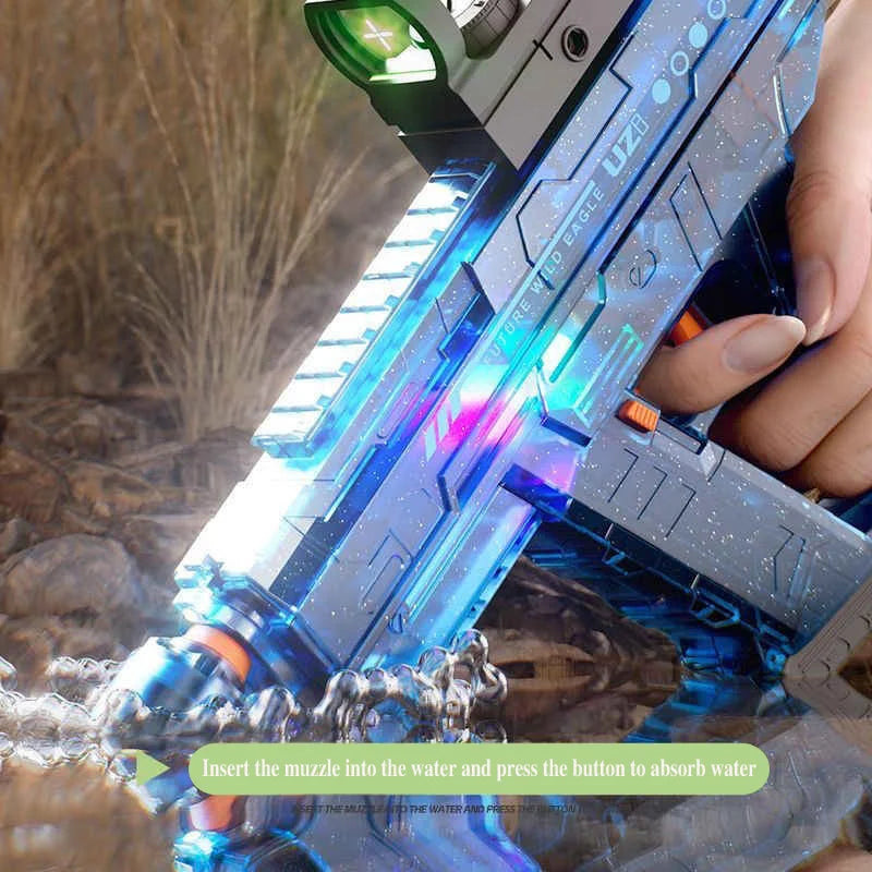 2025 New Summer UZI Water Gun Toy Swimming Pool Play Water Adult Shots Games Toy Outdoor Games High Pressure Water Gun Kids Gift