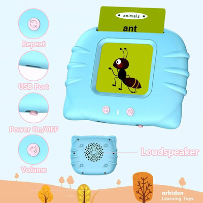 Kids Learn English Toys Early Intelligent Education Audio Electronic Book Flash Card Reading Machine For Toddlers Reading Gadget