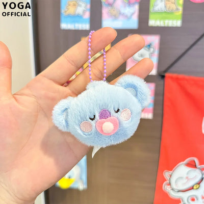 2025 Anime New BT21 Plush Toy Fashion Cartoon Korean Popular Plush Toy Pendant Backpack Keychain Pendant Accessories Girl Gifts