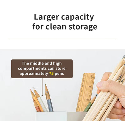 1PC Organize Your Desk With This 360°Rotating Pencil Case
