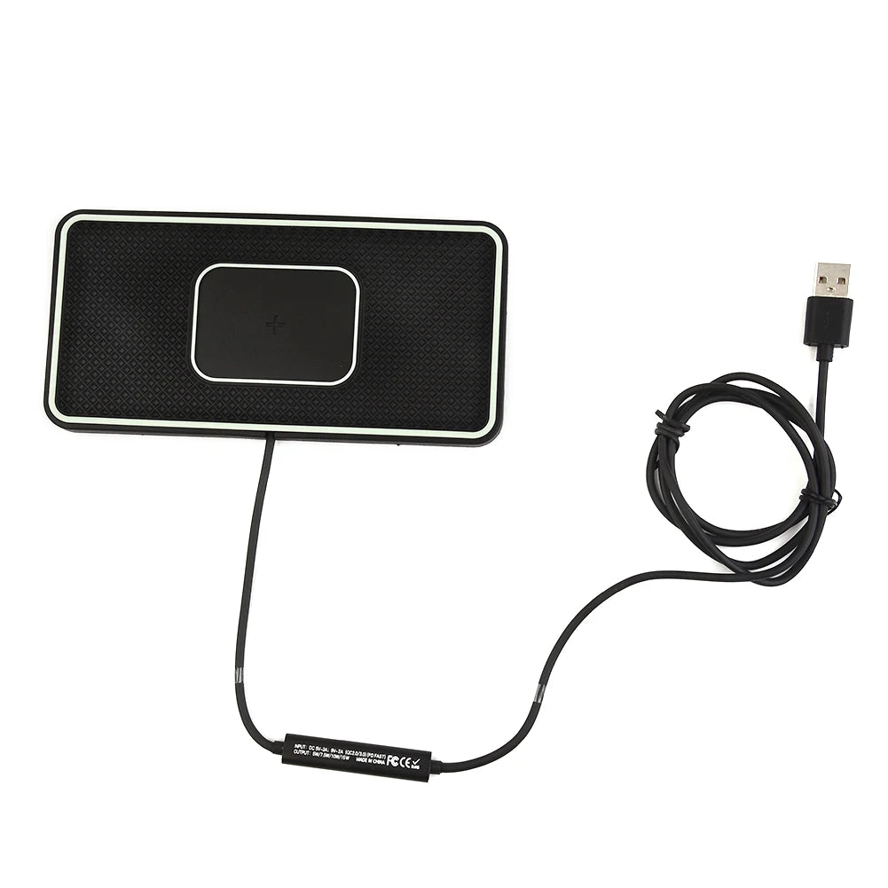 15W Wireless Charger Pad Car Fast Charging Phone Stand Dock For Phone Car Wireless Charging Launch Pad