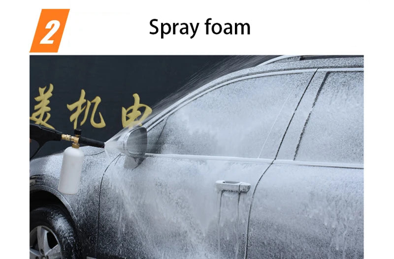 Portable 220v 1300psi High Pressure Washer Car Washer Water Gun Pressure Water Pump 90bar Real Outlet  for Parkside Foam Lance