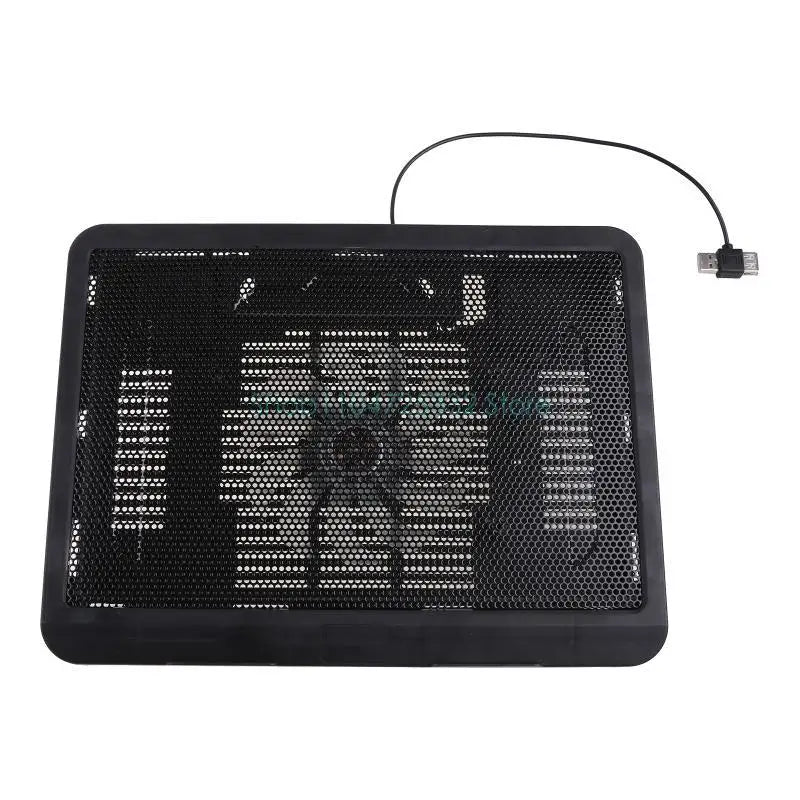 Laptop Cooler Cooling Pad 12-14 Inch Gamer USB Quiet Fans Portable Gaming Stand Notebook Cooler Stand Chill Mat with 1 Blue LED