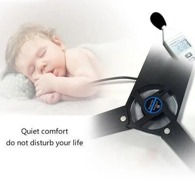 1PCS Air-cooling Laptop Cooler Laptop Cooling Pad USB Powered Cooling Dock Bracket Stand Dual Fan for PC Fan Gaming Accessory