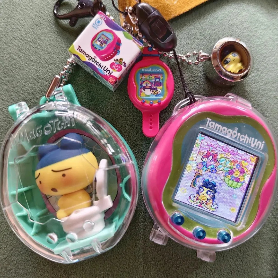 Bandai Tamagotchi Spare Time Series2  Pooptime Pendant  Bean Mr.Koigari Doll Box Toy Collectible Anime Game Figurine