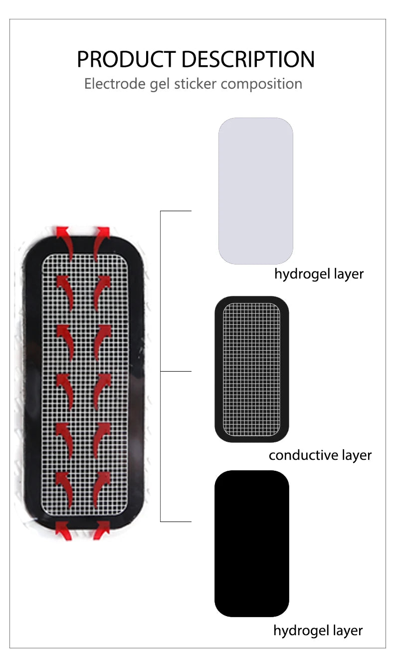 Hydrogel Fitness Pads - Replacement Gel Stickers for Ab Trainers