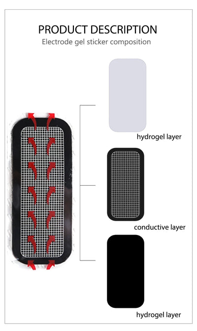 Hydrogel Fitness Pads - Replacement Gel Stickers for Ab Trainers
