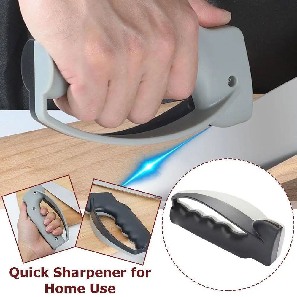 Multi - functional Manual Knife Sharpener - Ceramic & Diamond Tool, for Kitchen & Outdoor Use, Scissor Sharpening Included