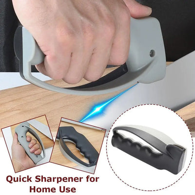 Multi - functional Manual Knife Sharpener - Ceramic & Diamond Tool, for Kitchen & Outdoor Use, Scissor Sharpening Included