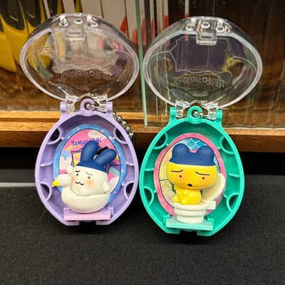 Original Bandai Tamagotchi Spare Time Series2 Pooptime Pendant Bean Mr.Koigari Doll Box Toy Collectible Anime Game Figurine Toys