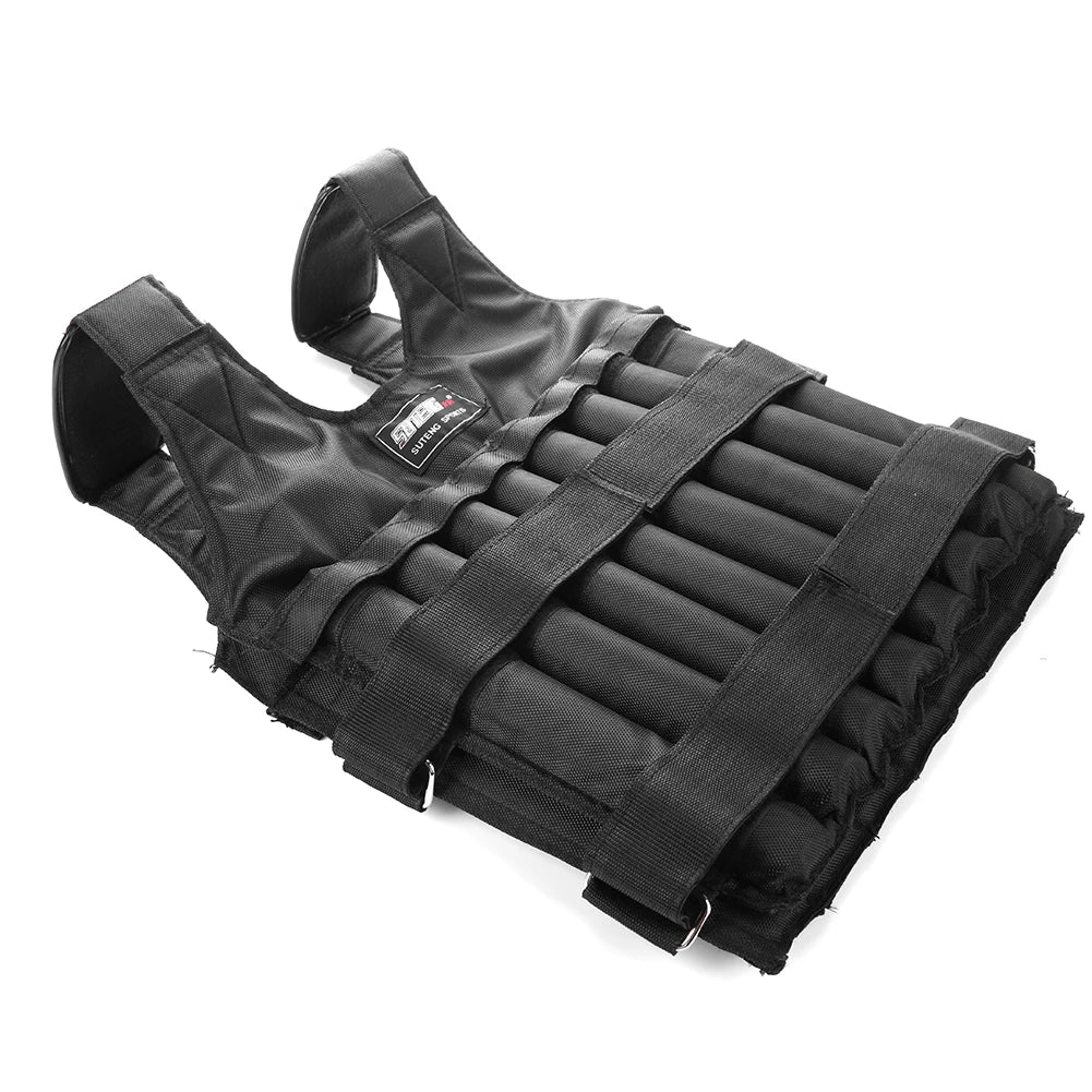 15kg 20kg 50kg Loading Weighted Vest Adjustable Exercise Training Fitness Jacket Gym Workout Boxing Vest Sand Fitness Waistcoat