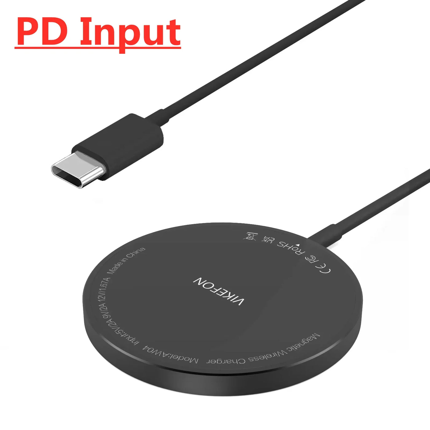 Magnetic Wireless Charger Pad Stand for iPhone 16 15 14 13 Pro Max Mini Airpods PD Macsafe Earphone Phone Fast Charging Station