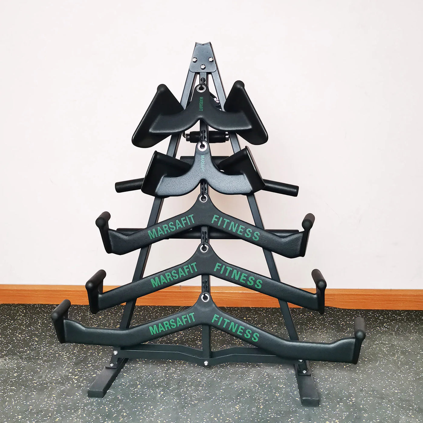 Wall Mount Fitness Equipment Storage Rack - Space-Saving Gym Organizer