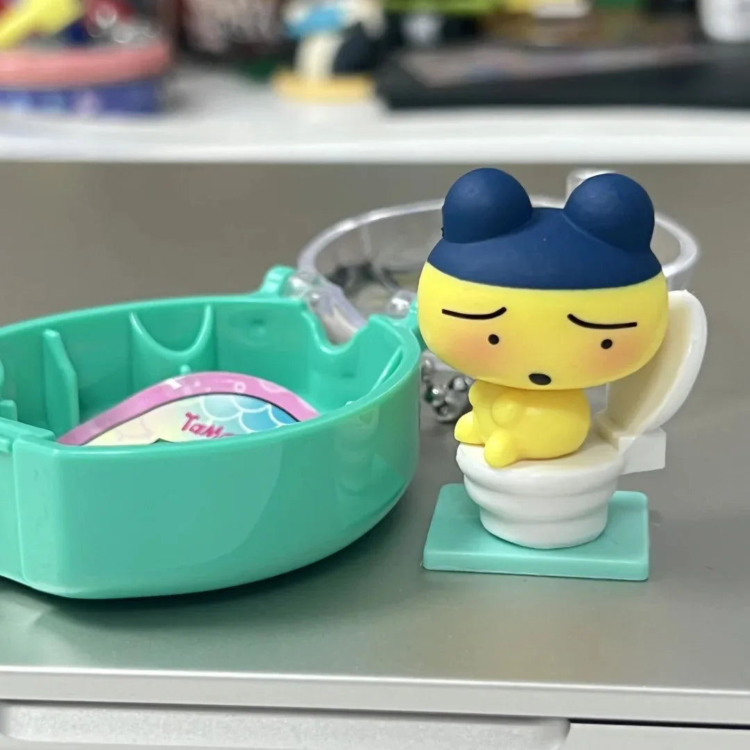 Bandai Tamagotchi Spare Time Series2  Pooptime Pendant  Bean Mr.Koigari Doll Box Toy Collectible Anime Game Figurine