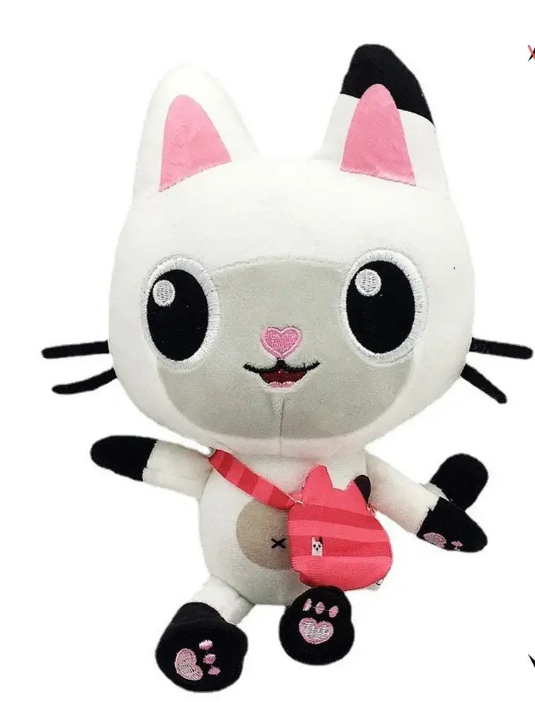 2025 Hot Gabbys doll house Plush Toy Mercat Cartoon Stuffed Animals Smiling Cat Car Cat Hug Gaby Girl Birthday Gift