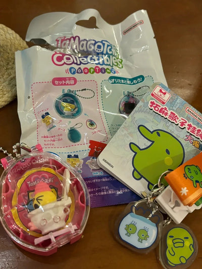 Bandai Tamagotchi Spare Time Series2  Pooptime Pendant  Bean Mr.Koigari Doll Box Toy Collectible Anime Game Figurine