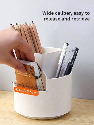 1PC Organize Your Desk With This 360°Rotating Pencil Case