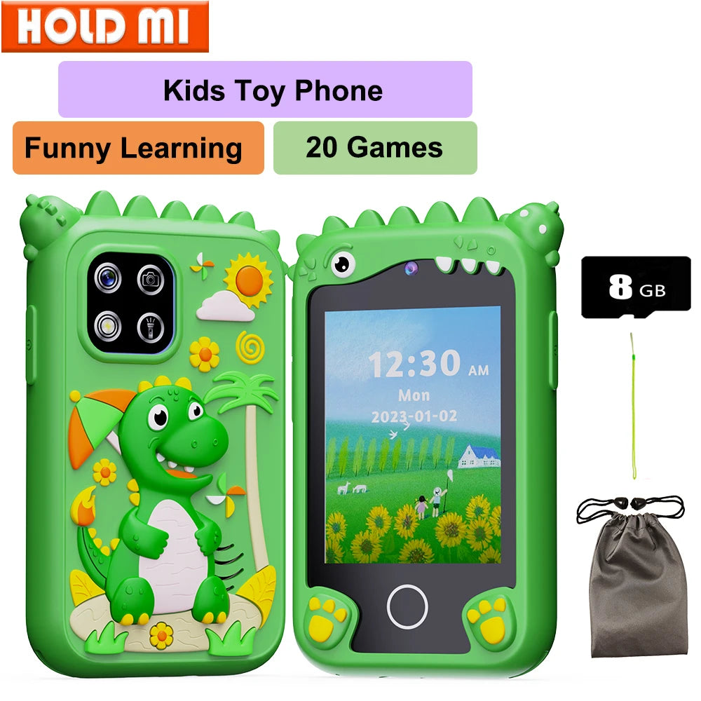 Kids Smart Educational Toys Musci Player Learning Selfie Toddler Phone Games for Children Age 3-12 Best Christmas Birthday Gifts