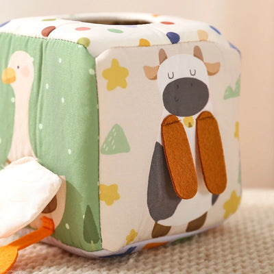 Baby Montessori Toys Magic Tissue Box Finger Exercising Busy Board Educational Learning Activity Sensory Toys For Kids Baby Game