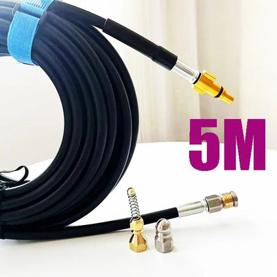 Pressure Washer Sewer Drain Water Cleaning Hose Car Washer Pipe Line Cleaning Kit Sewage Jet Hose For Lavor /  Sterwins / Vax