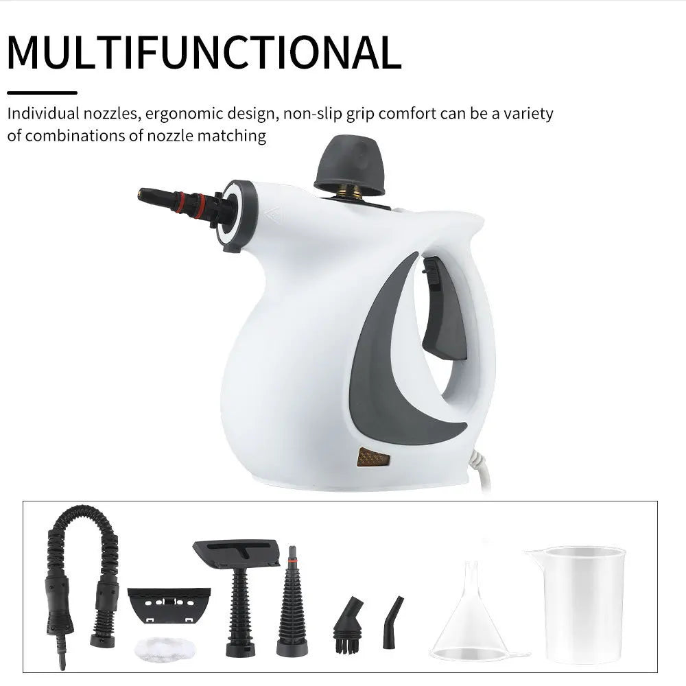 High-Pressure Steam Cleaner for Kitchen & Air Conditioner | 1050W Oil & Grease Removal, Disinfection, Home Use