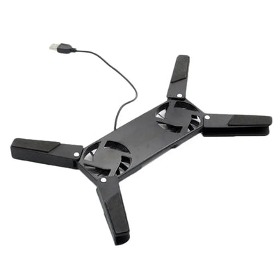 Laptop Cooling Pad Air-cooling Laptop Cooler USB Powered Cooling Dock Bracket 2 Fan for Notepad Universal 7 15" 1 Notebook Stand