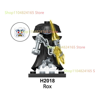 New Anime Cartoon TV Ninja Toy Dragons Rising Forbidden Five Nokt Rox Zarkt Drix Kur Ghost Face Bricks Building Blocks Kid Gifts