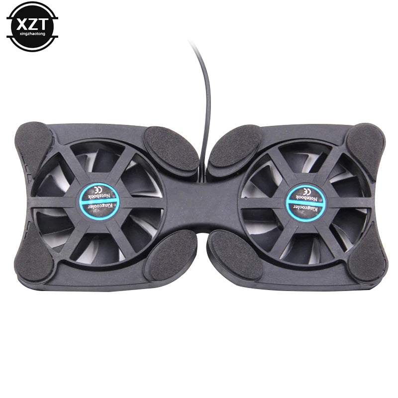 Portable Laptop Cooling Stand Foldable Fan Cooler Cooling Pad Laptop CPU Cooler USB Cooler