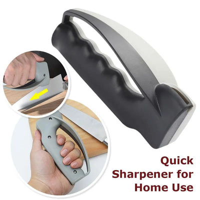 Multi - functional Manual Knife Sharpener - Ceramic & Diamond Tool, for Kitchen & Outdoor Use, Scissor Sharpening Included