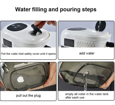 Home Steam Cleaner 2500W Protable High Pressure Steam Cleaning Machine for Air Conditioning Hood Kitchen Car Steaming Cleaner