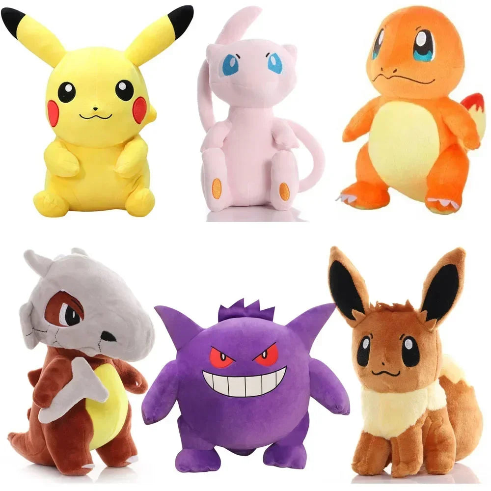 2025 Pokemon Plush Toy High Quality Anime Cartoon Pikachu Charmander Squirtle Bulbasaur Stuffed Doll Gift For Kids Children.