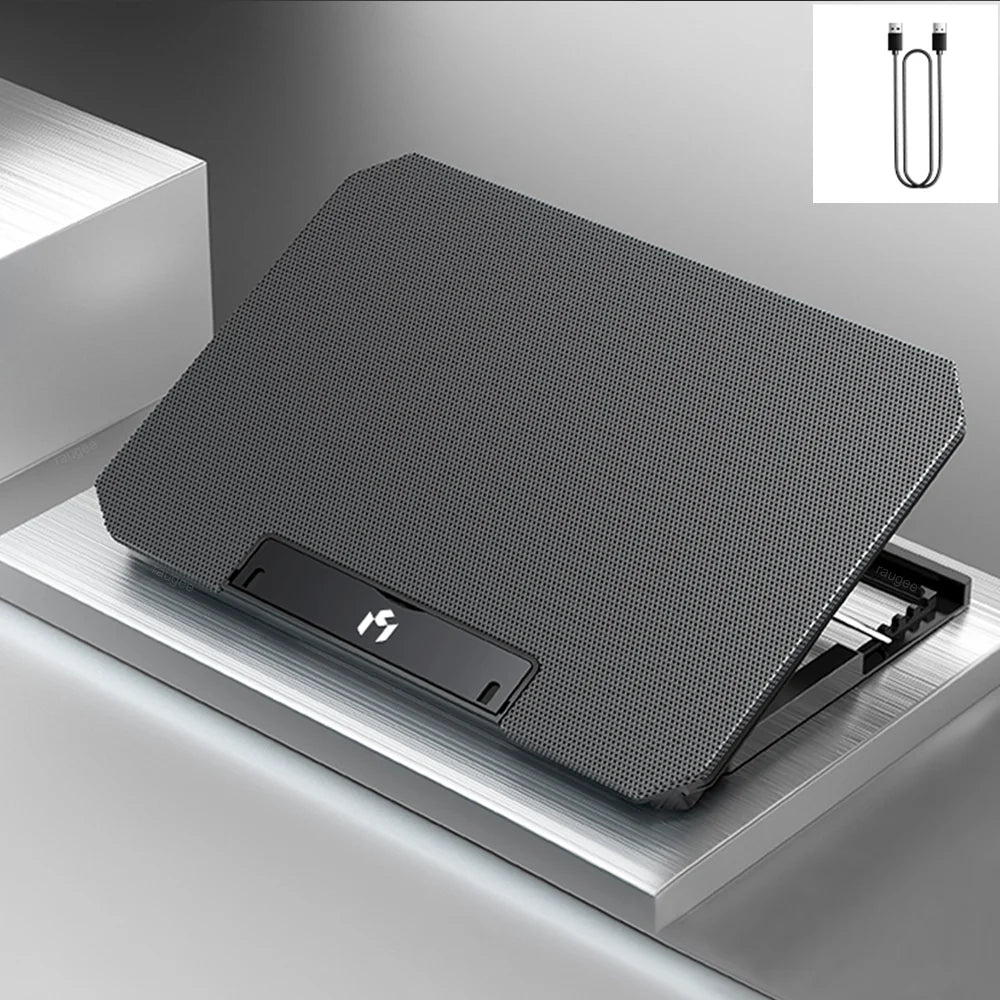 Laptop Cooler For Macbook Air Pro Dell 13-17 inch Gaming Notebook Cooling Pad Aluminum Alloy Heat Sink Fan Laptop Stand Radiator