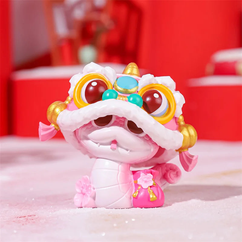 The Year Of Snake Figurines Cute Miniature Snake Statue Lucky Snakes Ornament Creative 2025 New Year Gifts For Children